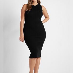 Express Black Midi Dress